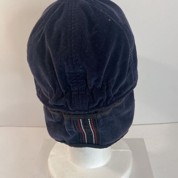 Le Coq Sportif  Esprit De Golf Black Corduroy Embroidered W/Flaps Hat, Size-M/L - Picture 3 of 9